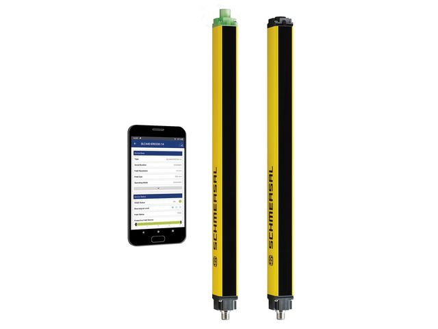 Barrière lumineuse de sécurité avec interface Bluetooth