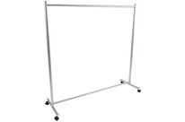 Manutan Expert - Portant Penderie Strong Aluminium Gris - 167x170x52 cm - Robuste et Durable