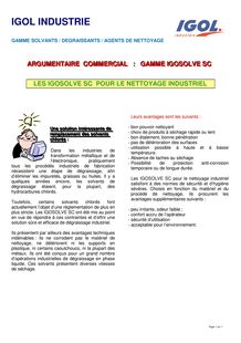 Une alternative aux solvants dangereux pour le nettoyage industriel