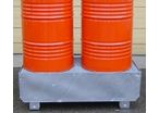 Bacs de rétention en acier pour le stockage de 2 fûts 220 litres | BRAG 2FC