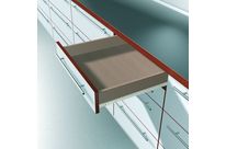 Coulisses à galets Sortie partielle - 25 Kg dynamique - crème