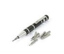 Set tournevis 8 accessoires noir/argent 