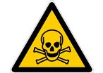 Panneau Danger matières toxiques - Rigide Triangle 100mm - 4180076
