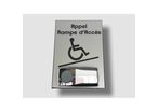 Sonnette d'appel Design pour rampe d'accès handicapé