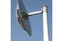 Poteau de fixation en acier galvanisé ø60 mm hauteur 3.5 m