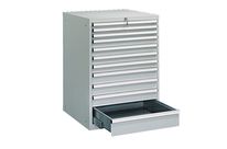 Armoire atelier garage avec 11 tiroirs coloris Gris