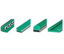 Glissières en plastique pour chaines à rouleaux
