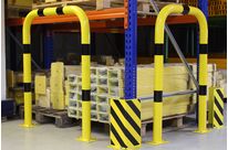 Arceau de sécurité Ø76mm Galvanisé Jaune/Noir