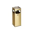 Cendrier poubelle 4 ouvertures - Laiton