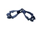 Contact Securite - Attache-gants Double Clip Bleu Détectable - Rangement EPI - 16.51 cm