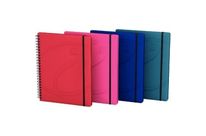 Cahier organiser à reliure, 160 pages, A5 avec 3 intercalaires,5x5.