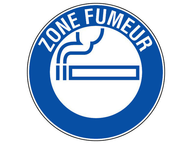 Panneau Zone fumeur - Rigide Ø80mm - 4020716