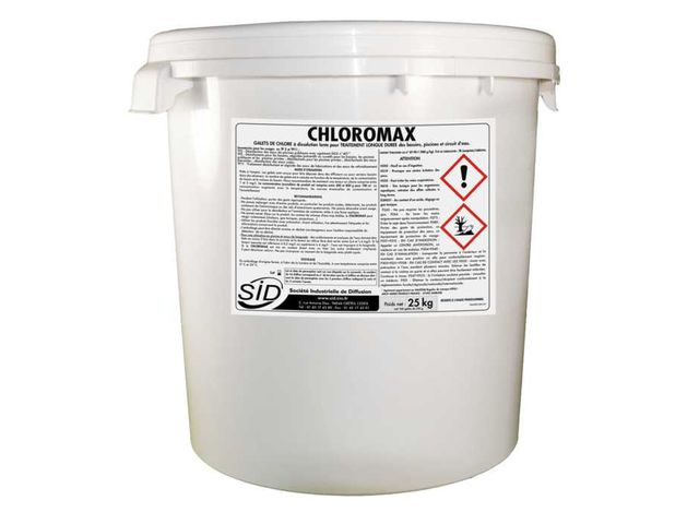 Galet de chlore à dissolution lente - CHLOROMAX 