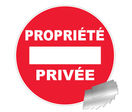 Panneau Propriété privée - Alu Ø180mm - 4011134