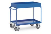 Chariot à plateaux tôlés avec rebord | 4842