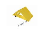 Cale Roue Camion Avec Poignée Jaune L410xl245xh180 Mm