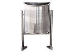 Corbeille semi-circulaire 40 L inox