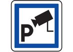 Panneau indication parking sous vidéosurveillance CE9
