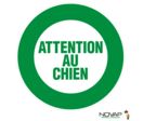 Panneau Attention au chien - Novap