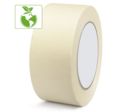 Ruban papier adhésif de masquage caoutchouc naturel 50mmX50m blanc crème