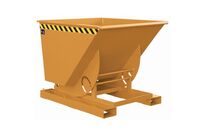 Bauer - Benne autobasculante sur socle 750L Orange - Charge max 1000kg - Acier peint - Garantie 3 ans