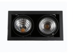 Boitier encastrable CREE double noir 2x39W 3600LM 3000K