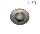 Spot encastrable collerette ronde chanfrein SPLIT en nickel satiné