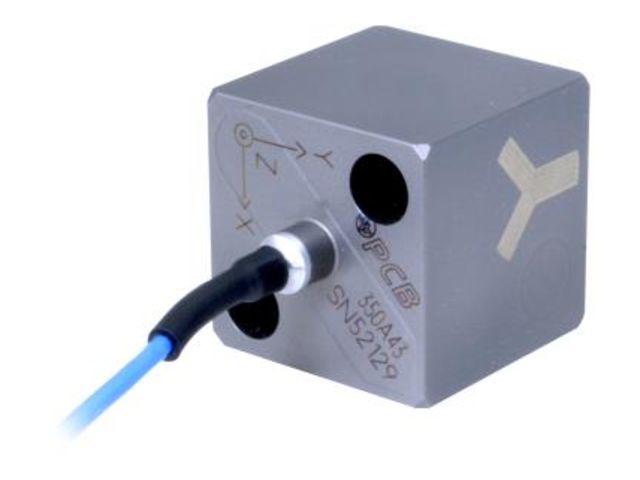 Accéléromètre piezoélectrique triaxial de choc - 350A43