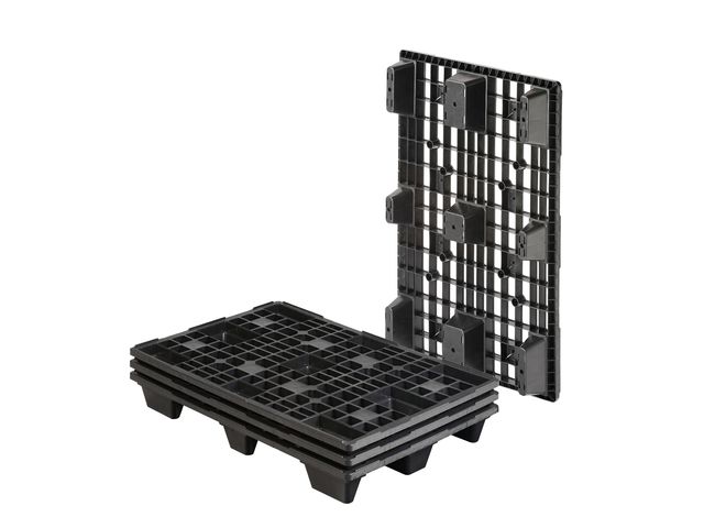 Palette plastique 800 x 1200 mm 9 plots | PALPLAS-1208-9P