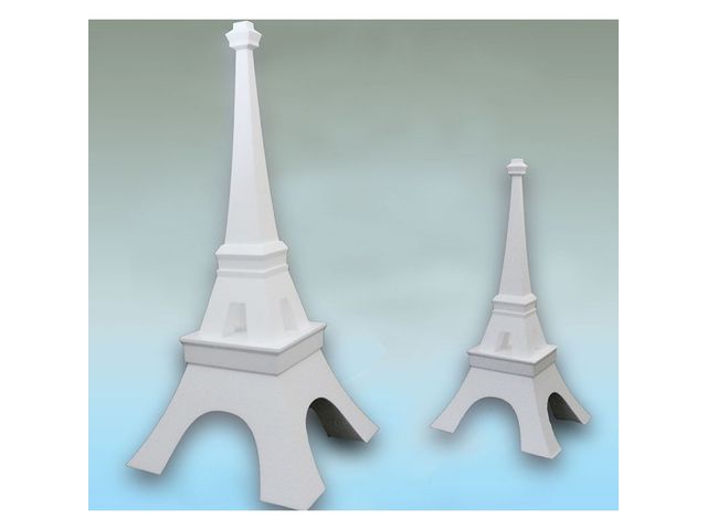 Décor en polystyrène | Tour Eiffel Base 370x370 hauteur 800 mm
