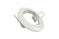 Support Spot Encastrable GU10 Rond en Acier - Blanc