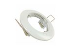 Support Spot Encastrable GU10 Rond en Acier - Blanc