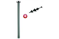 Poteau PVC Vert bronze avec pointe - 2000055