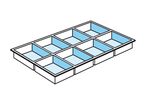 Plateau de compartimentage 8 cases pour tiroir TP3