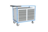 Servante établi équipée, 2 blocs 4 tiroirs, 250 kg