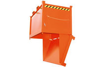 Benne à fond ouvrant cubique et gerbable 500 litres