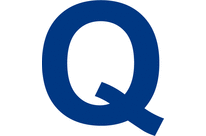 Lettre Q adhésive pour sol intérieur