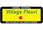 Panneau de signalisation village fleuri