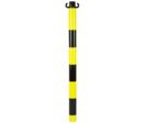 Poteau acier Jaune/Noir sans manchon - 2246613