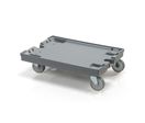 Plateau roulant plastique plein porte-bacs 800×600 mm | CIVPR