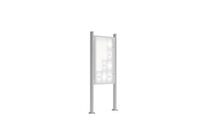 Vitrine 2000 sur poteaux Quatro