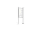 Vitrine 2000 sur poteaux Quatro