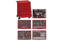 Servante d&amp;#039;atelier complète rouge 7 tiroirs set en mousse 240 outils Teng Tools TCEMM240EV
