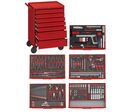 Servante d'atelier complète rouge 7 tiroirs set en mousse 240 outils Teng Tools TCEMM240EV