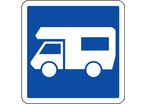 Panneau de signalisation camping car (modèle 2)