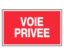 Panneau Voie privée - Rigide 330x200mm - 4160979