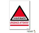 Panneau Vigipirate - Urgence Attentat - Rigide A4 et A5 - Novap