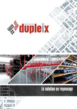 Catalogue DUPLEIX rayonnage lourd et léger
