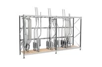 Rayonnage pour stocker les pièces d'échappement