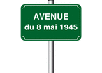 Panneau de rue alu 500 x 300 mm listel simple